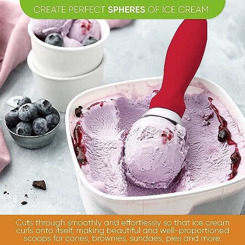 Heavy Duty Metal Ice Cream Scooper for Kitchen (2 Count)