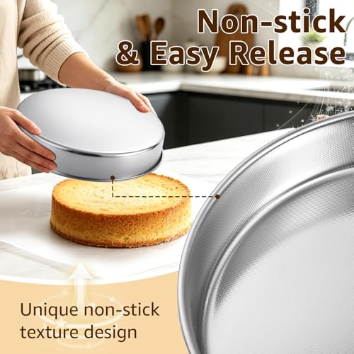 8 Inch Round Cake Pan Set of 2 (8 Inch × 2)