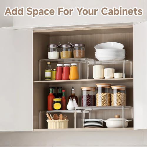 Clear Kitchen Cabinet Organizer (4 Count)