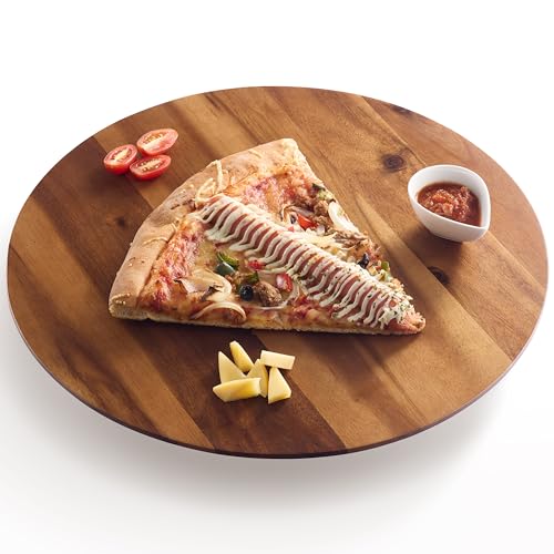 16" Wooden Lazy Susan Organizer for Tabletop 360° Rotation