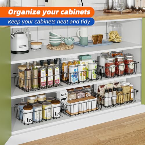 12 Pack Extra Large Wire Storage Baskets (12 pack)