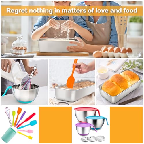 Loaf Pan for Baking Bread (6 Count)