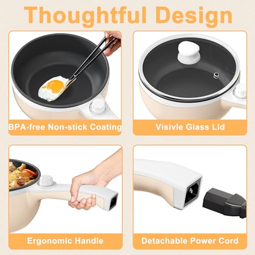 Electric Pot 1.5L Non (1.5 L (Without Steamer) / Beige)