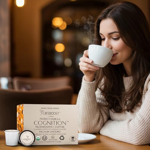 French Vanilla Cognition Mushroom K Cups (10 Count (Pack of 1))