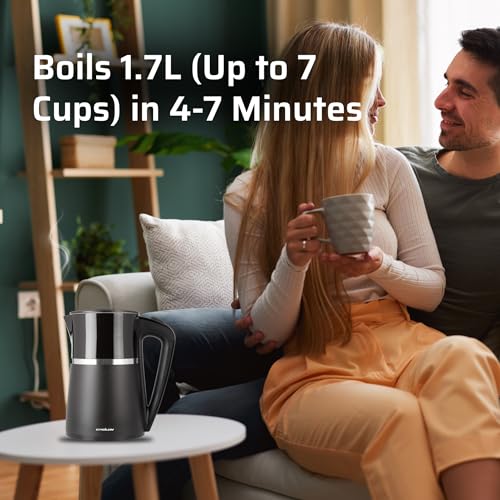 Electric Kettle 1100W (EK Black Dbl Wall)