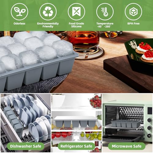Silicone Ice Cube Tray (2 Count)