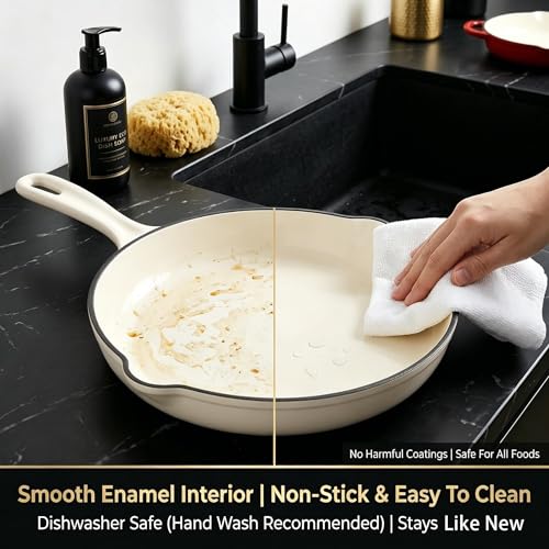 Enameled Cast Iron Cookware Set (White I)