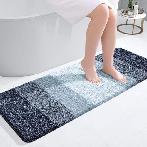 Bathroom Runner Rug 47x17 (47" X 17" / Airy Blue)