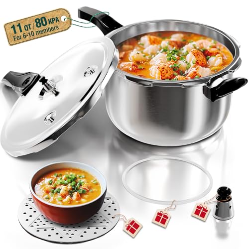 Stainless Steel Pressure Cooker (11 Quarts)