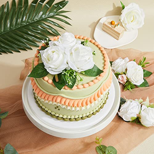 9 Pcs Cake Flower Toppers Floral Wedding Cake Decoration