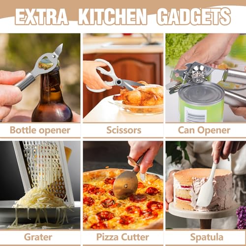 Silicone Kitchen Utensil Set (Cream White)