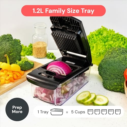 Pro Original Vegetable Chopper & Mandoline Slicer Kitchen Gadget (Black / 6 in 1)