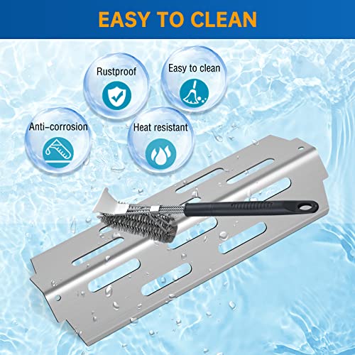 Stainless Steel Grill Flavorizer Bar BBQ Gas Grill Replacement Parts for Weber Genesis II 300 Series Genesis II E (Stainless Steel 3+5)