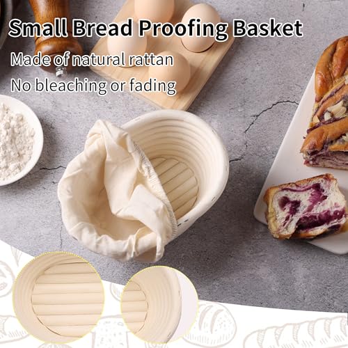 6 Pcs Banneton Bread Proofing Basket Oval Sourdough Bread Basket