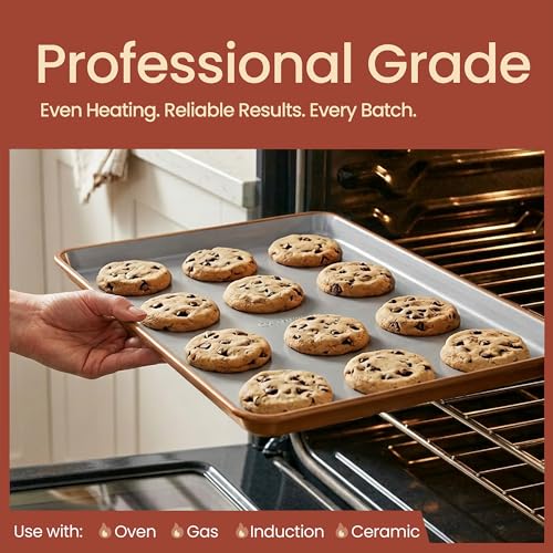 Bakken 8 Piece Stackable Bakeware Set (Gold)
