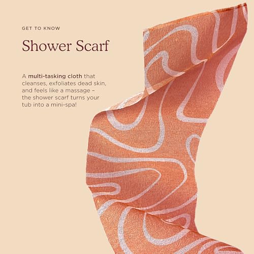 Extra Long Shower Scarf (1 Count (Pack of 2))