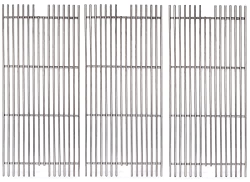 S5491A (3-Pack) 23 1/4" Stainless Steel Cooking Grid Grates for Viking VGBQ 30" T Series, Viking VGBQ 41" T Series, Viking VGBQ 53" T Series,VGBQ300T,VGBQ0302T, VGBQ3002RT, VGBQ4103RT (23 1/4" x 34 1/2")