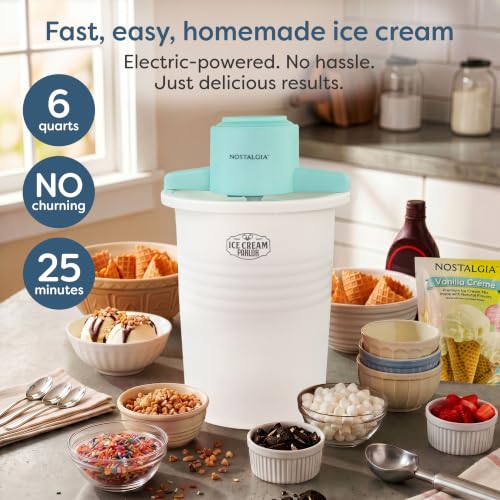 Electric Ice Cream Maker (6 Qt / White)