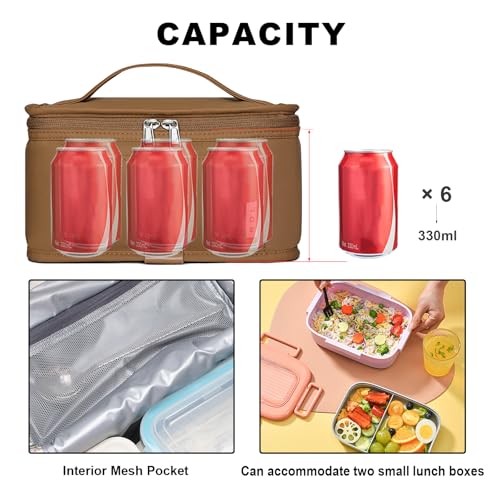 NOL Small Lunch Bag Mini Lunch Box Insulated Lunch Bag for Men
