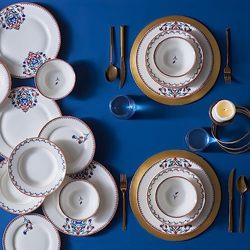 Nakkas 24 Piece Porcelain Dinner Set for 6 People (Nakkas 6 Person)