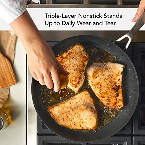 Induction Nonstick Frying Pan with Lid (Skillet with Lid (12.25"))
