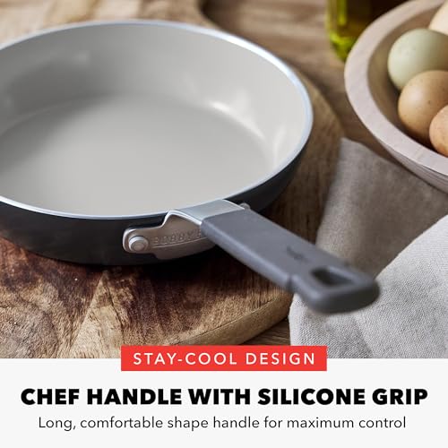 x Bobby Flay 8" Diamond Ceramic Nonstick Frying Pan (8" Frying Pan Skillet / Graphite)