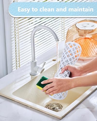 2 Pack Silicone Sink Protectors for Kitchen Sink (White)