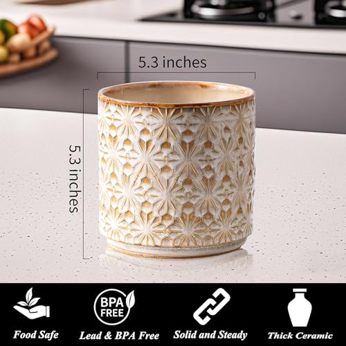 Japanese Utensil Holder for Ceramic Kitchen Counter