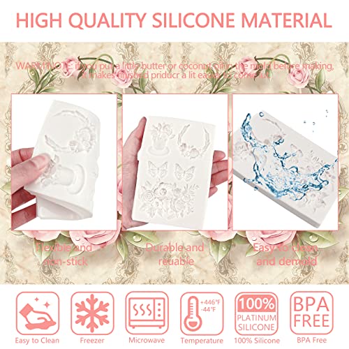 Rose Fondant Molds (Butterfly Fondant Mold)