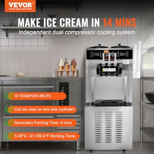 Commercial Ice Cream Machine (Vertical 3 Flavors Flagship Model)