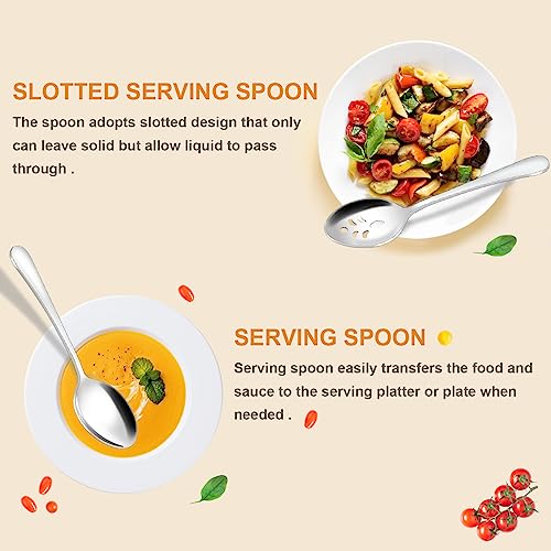 12 Piece Serving Spoons Set
