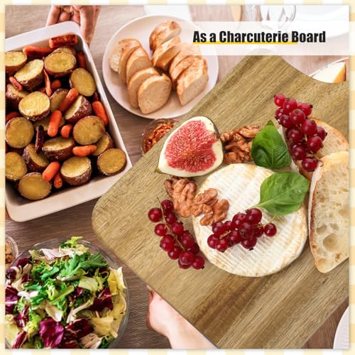 6 Pcs Wood Cutting Boards for Chopping Charcuterie Serving (16 x 10 inches)