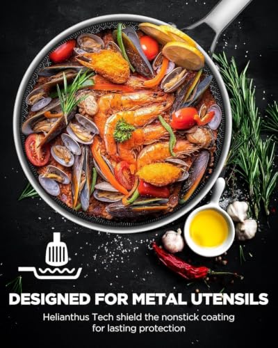 NonStick Frying Pans with Lid
