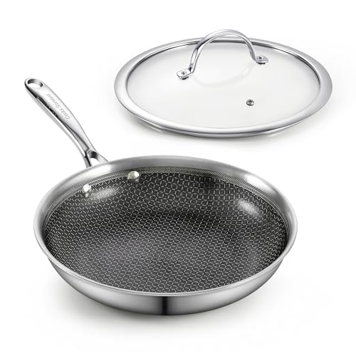 Stainless Steel Hybrid Nonstick 8 (8-Inch with Lid)