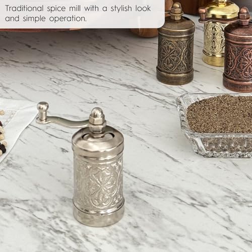 Manual Black Pepper Grinder (Nickel)
