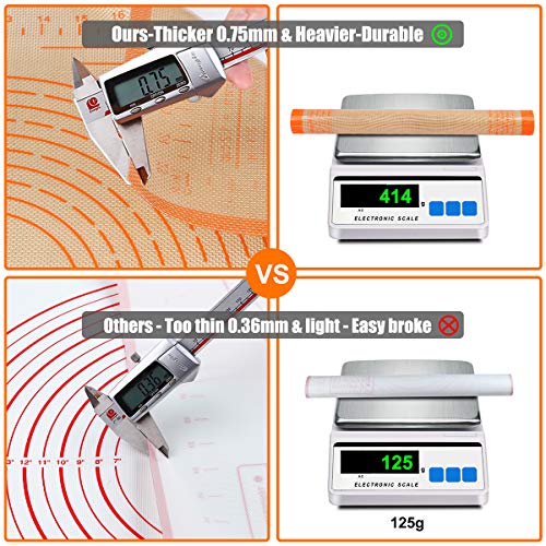 Silicone Pastry Mat 36X24 inch Baking mat Perfect for Dough