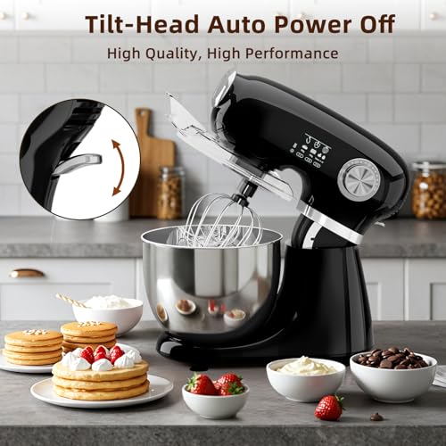 Stand Mixer 12 Speeds Tilt (Black)