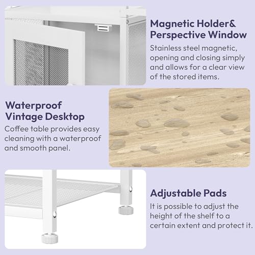 Coffee Bar Cabinet Station (White)