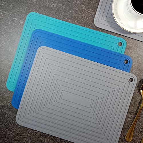 Silicone Trivets Mats Set (Black)