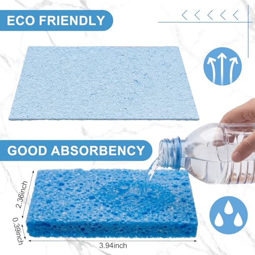 48 Pcs Sponges Bulk Sponges Kitchen Compressed Sponge (Blue)