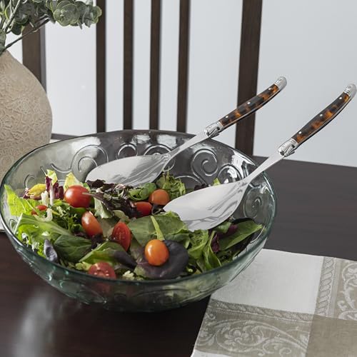 Laguiole Connoisseur Tortoise Shell Salad Servers Set (Tortoise Shell)