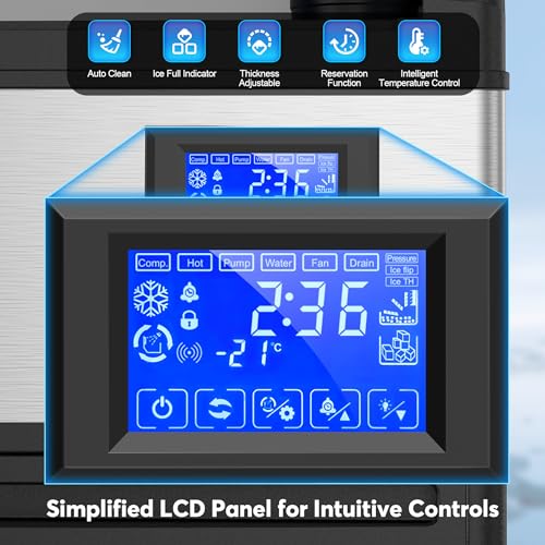 Commercial Ice Maker Machine 320LBS (320LBS/DAY / Stainless Steel)