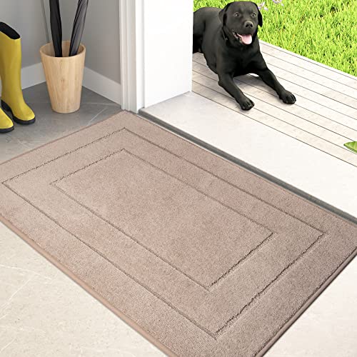 Dirt Trapping Door Mat Indoor Entrance (Beige / 20" X 31.5" (Rectangular))