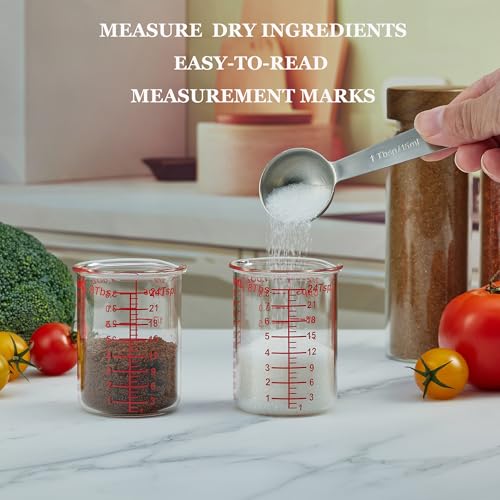 4 oz 120 ml Glass Measuring Cup with V (120 ML (4 Oz)-SINGLE)