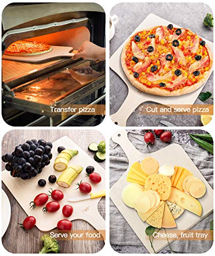 Wooden Pizza Peel (12-inch 3 pcs)