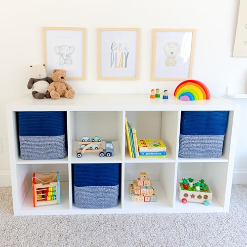 13x15x13 Kallax Storage Cubes Bins (Dark Blue & Mixed Dark Blue / 15 x 13 x 13 (Kallax))