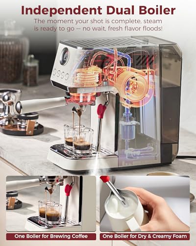 E2 Gen3 Espresso Machine with G3 64mm Flat Burr Coffee Grinder (Ivory Grinder)