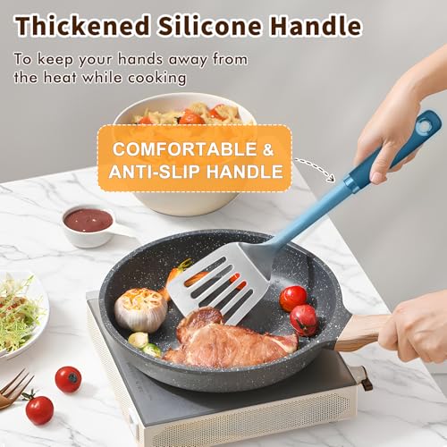 Stainless Steel Spatula (1PC -Slotted Silicone Spatula)