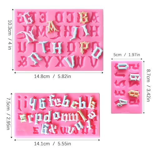 Letters Molds And Numbers Molds