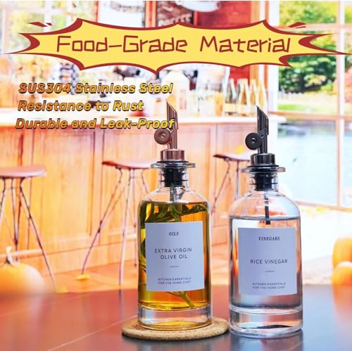 Olive Oil Dispenser Spout (8 Pack / Rose Golden)